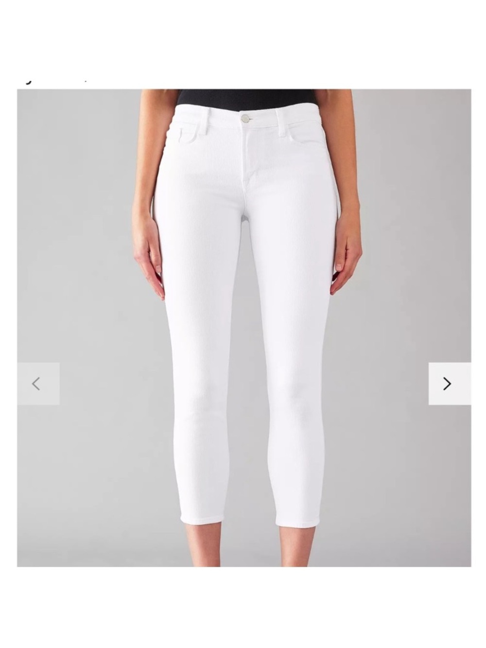 J Brand Blanc Mid-Rise Women’s Jeans - White